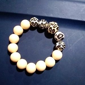 Handmade silicone bead bracelet